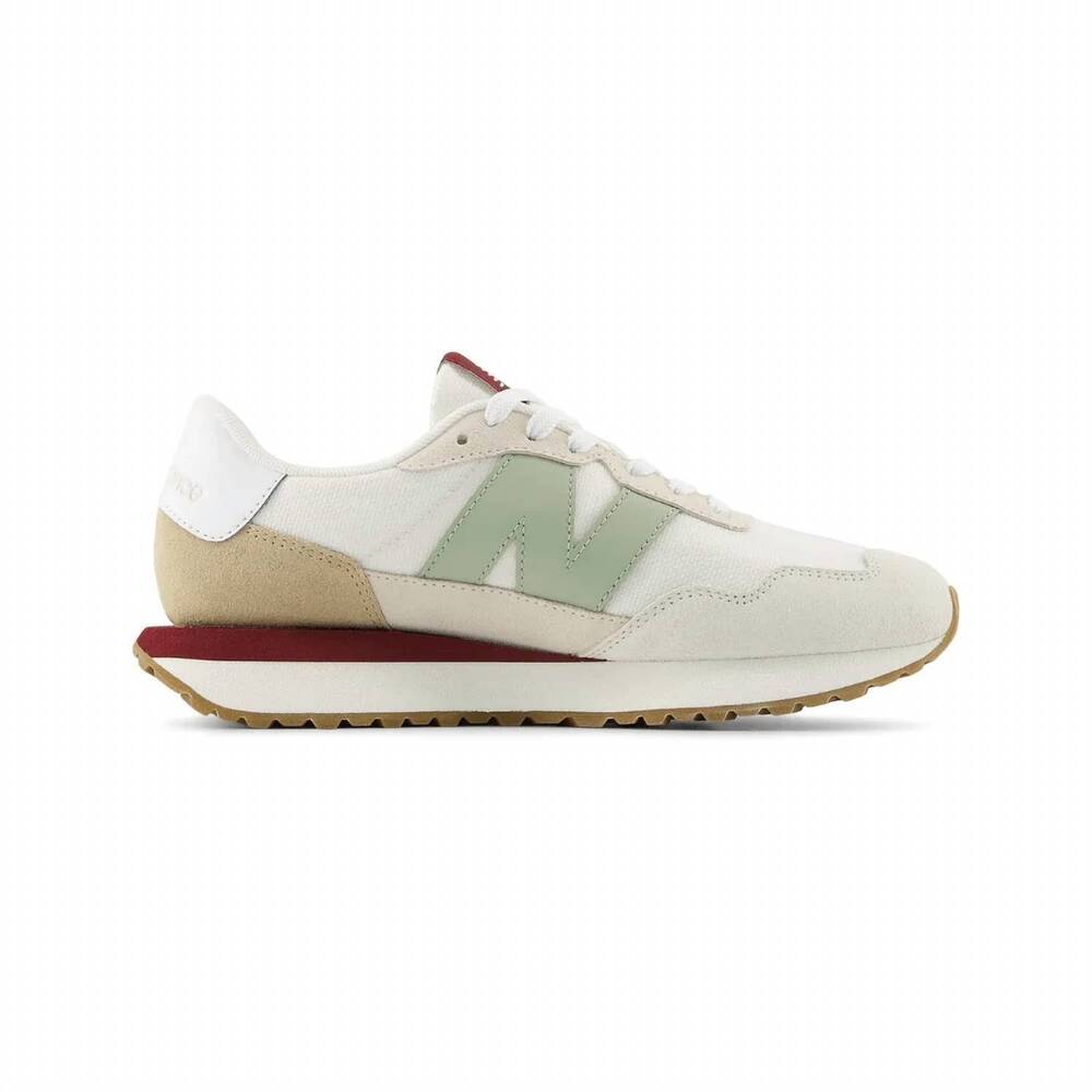 NEW NEW BALANCE women's 327 retro style shoes in white/green